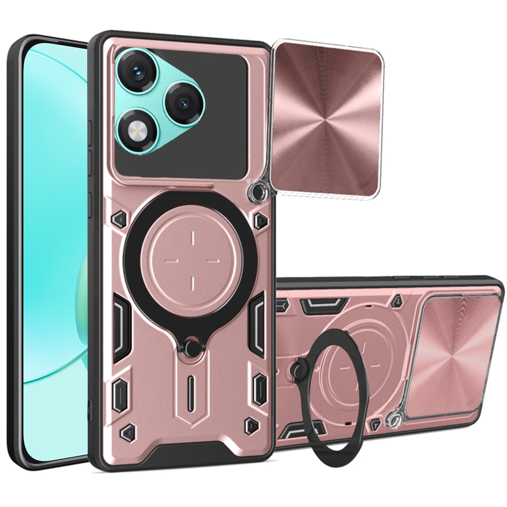 Hoes voor Honor 400 Lite, Techsuit, CamGuard Pro, Roze Goud