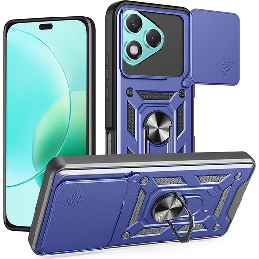 Hoesje voor Honor 400 Lite, Techsuit, CamShield, Blauw