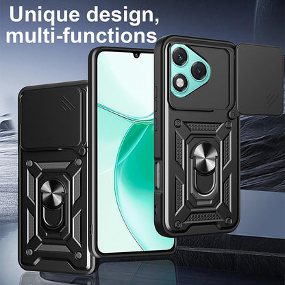 Case for Honor 400 Lite, Techsuit, CamShield, Black