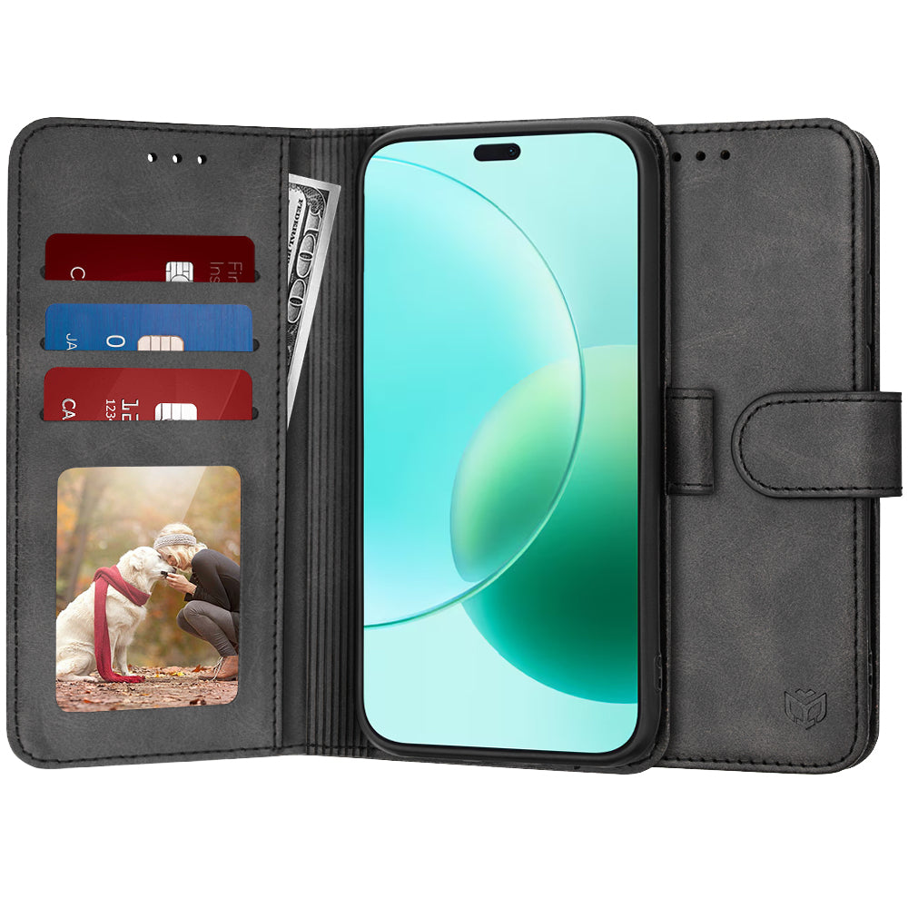 Hoes voor Honor 400 Lite, Techsuit, Diary Book, Zwart