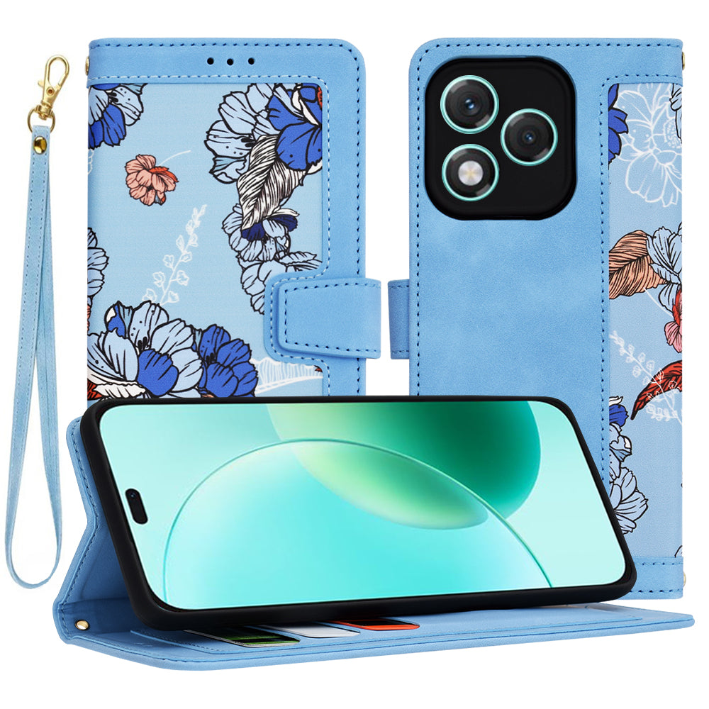 Hoes voor Honor 400 Lite, Techsuit, FlipCraft, Blauw