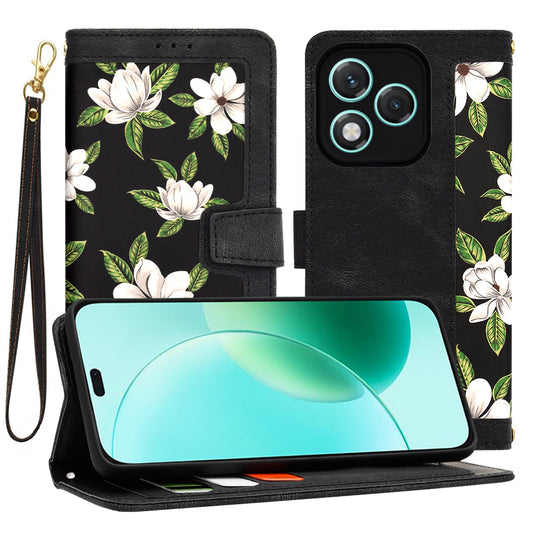 Hoesje voor Honor 400 Lite, Techsuit, FlipCraft, Zwart
