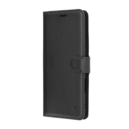 Hoes voor Honor 400 Lite, Techsuit, Leather Folio, Zwart