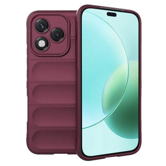 Hoesje voor Honor 400 Lite, Techsuit, Magic Shield, Wijnrood