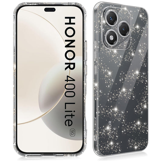 Hoes voor Honor 400 Lite, Techsuit, SparkleSkin, Transparant