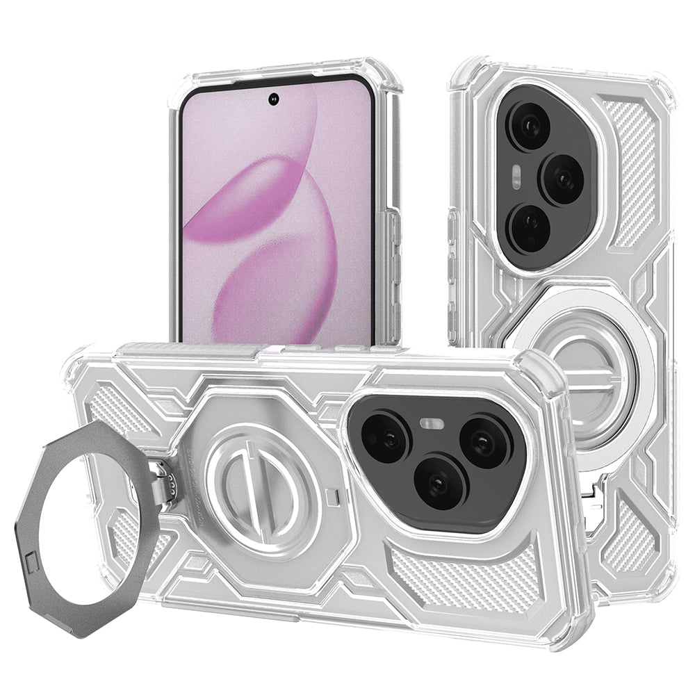 Hoes voor Honor 400 Pro, Techsuit, Carbon Shield Pro, Wit
