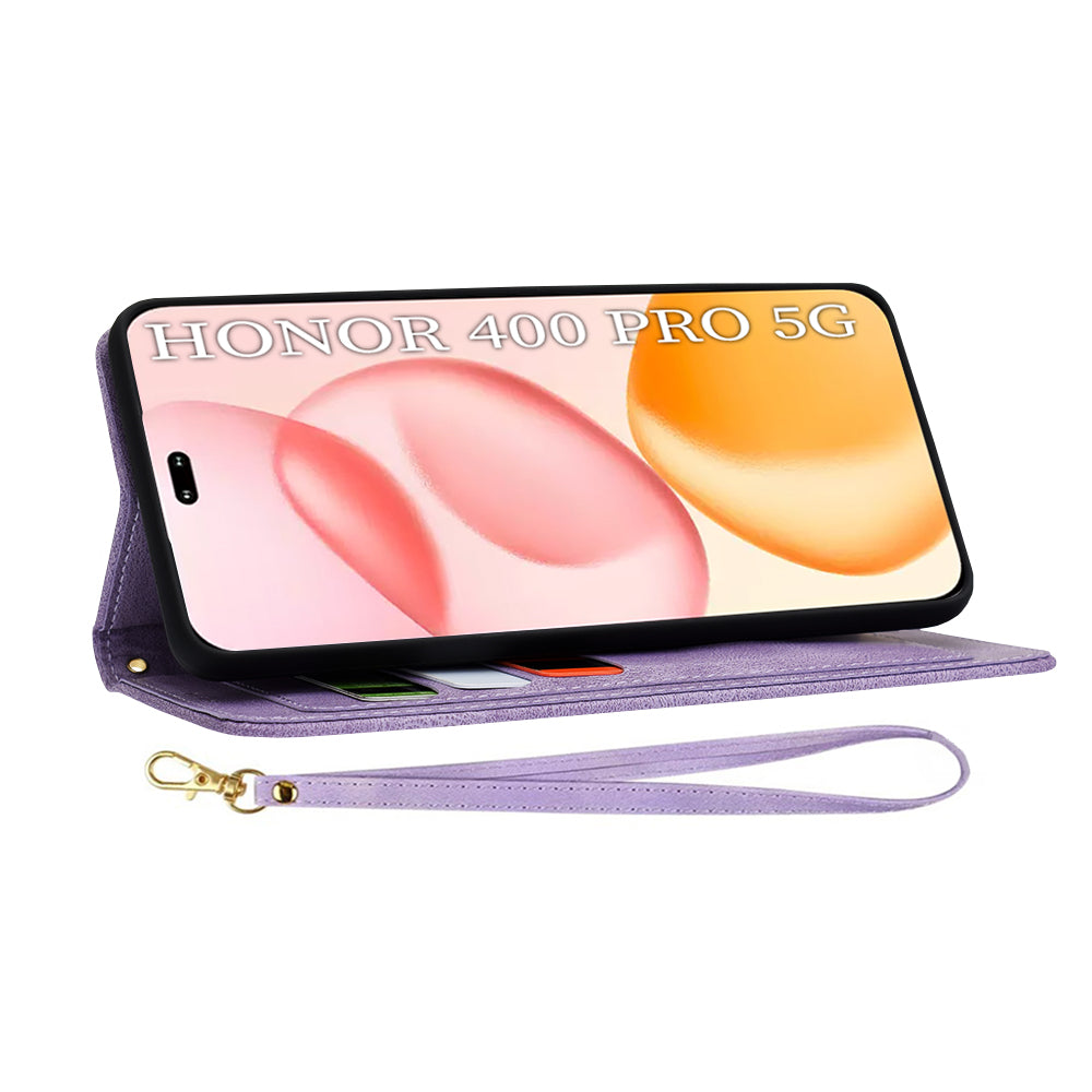 Hoes voor Honor 400 Pro, Techsuit, FlipCraft, Paars