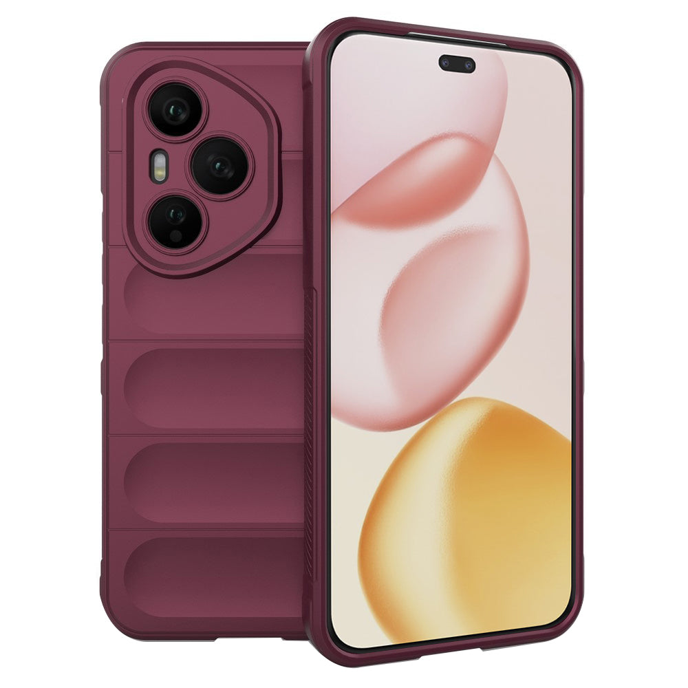 Hoes voor Honor 400 Pro, Techsuit, Magic Shield, Wijnrood