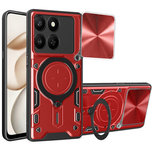 Hoes voor Honor 400 Smart 4G / X7d 4G / 400 Smart 5G, Techsuit, CamGuard Pro, Rood