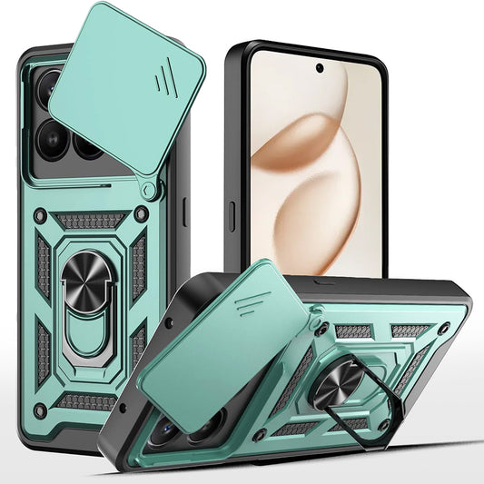 Hoes voor Honor 400 Smart 4G / X7d 4G / 400 Smart 5G, Techsuit, CamShield, Groen