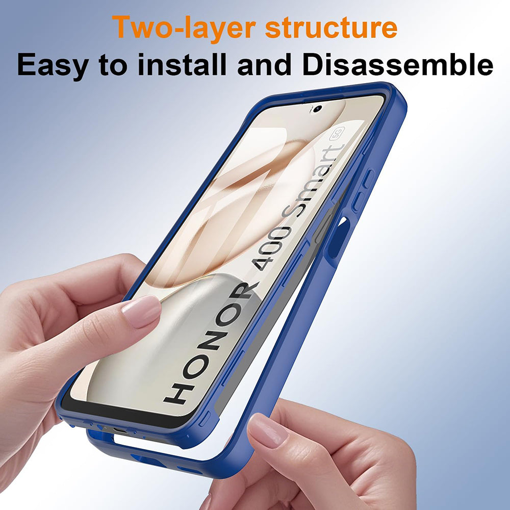 Hoes voor Honor 400 Smart 4G / X7d 4G / 400 Smart 5G, Techsuit, ColorVerse 360, Blauw