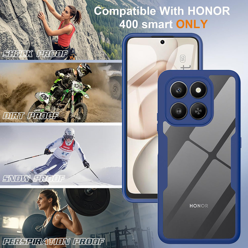 Hoes voor Honor 400 Smart 4G / X7d 4G / 400 Smart 5G, Techsuit, ColorVerse 360, Blauw