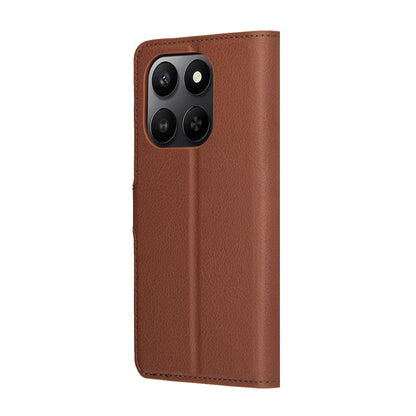Hoes voor Honor 400 Smart 4G / X7d 4G / 400 Smart 5G, Techsuit, Lederen Folio, Bruin