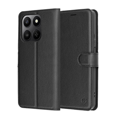Hoes voor Honor 400 Smart 4G / X7d 4G / 400 Smart 5G, Techsuit, Leather Folio, Zwart