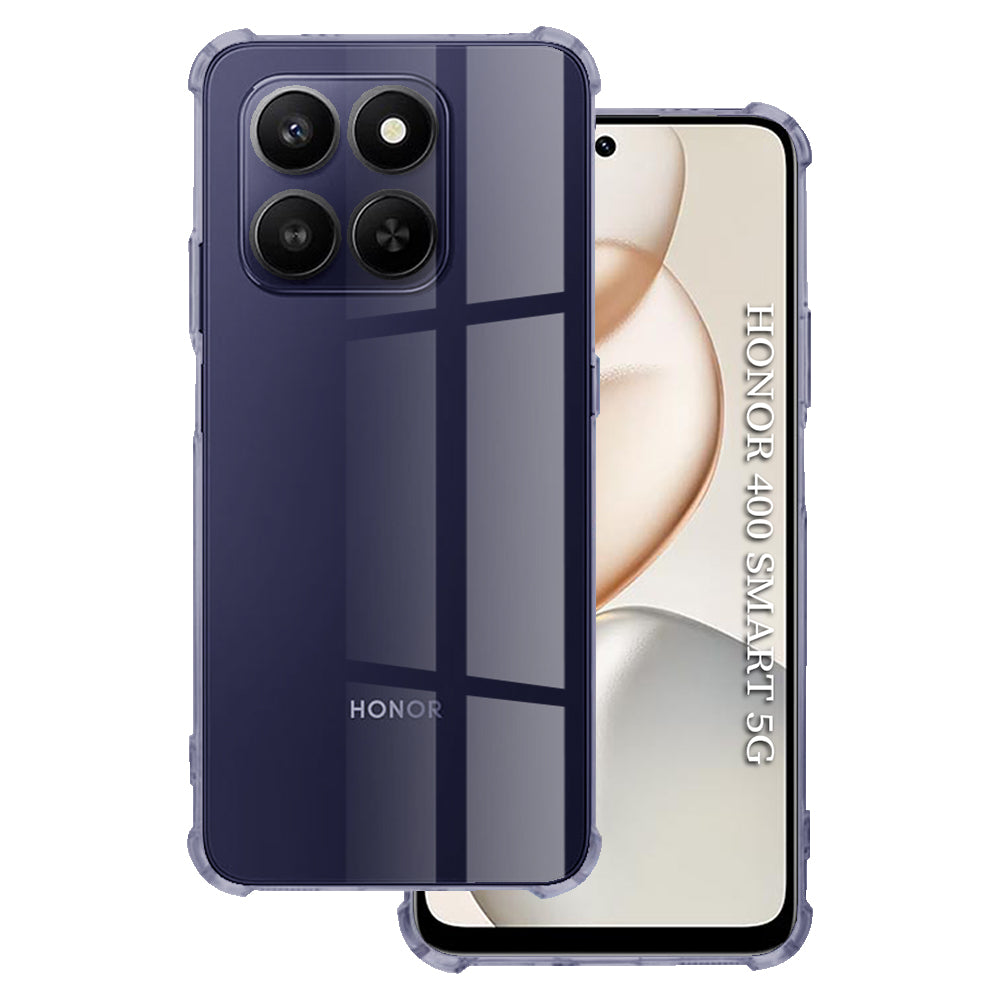 Hoes voor Honor 400 Smart 4G / X7d 4G / 400 Smart 5G, Techsuit, Schokbestendig Transparant, Rookkleurig