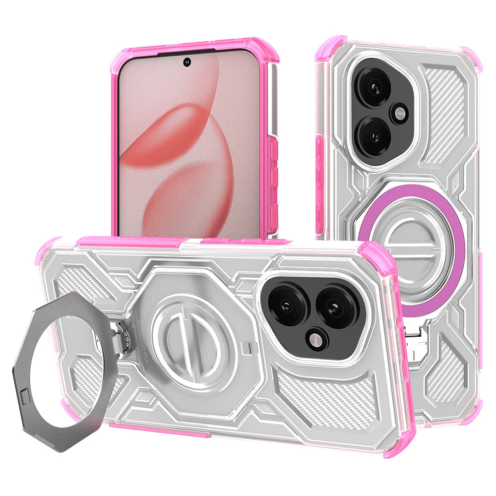 Hoes voor Honor 400, Techsuit, Carbon Shield Pro, Roze
