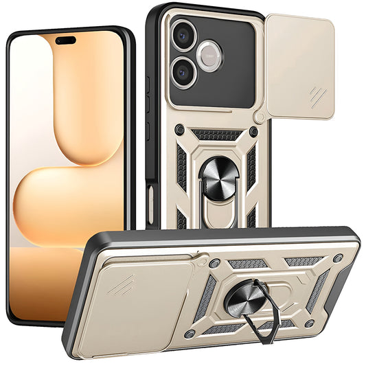 Hoes voor Honor 600 Lite, Techsuit, CamShield, Goud