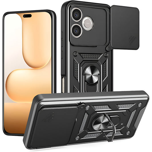 Hoes voor Honor 600 Lite, Techsuit, CamShield, Zwart
