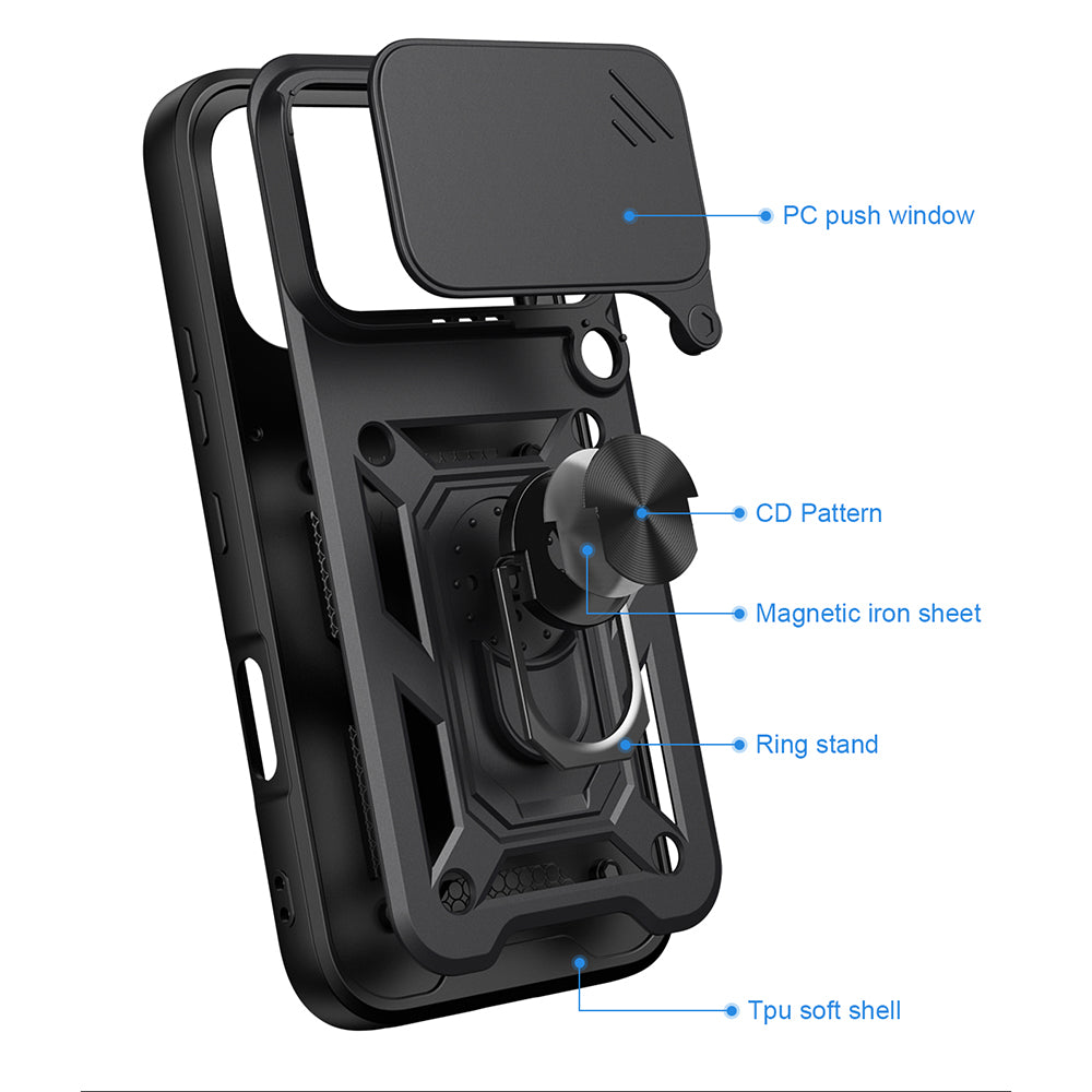 Hoes voor Honor 600 Pro / 600, Techsuit, CamShield, Blauw
