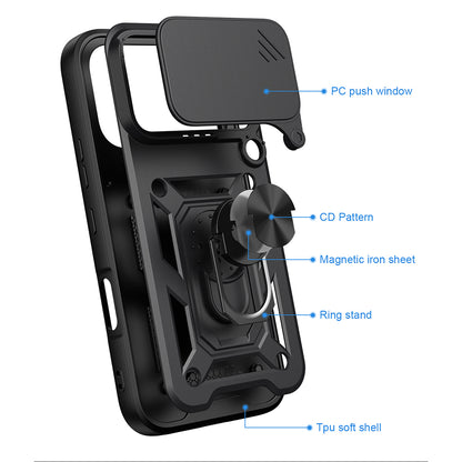 Hoes voor Honor 600 Pro / 600, Techsuit, CamShield, Blauw