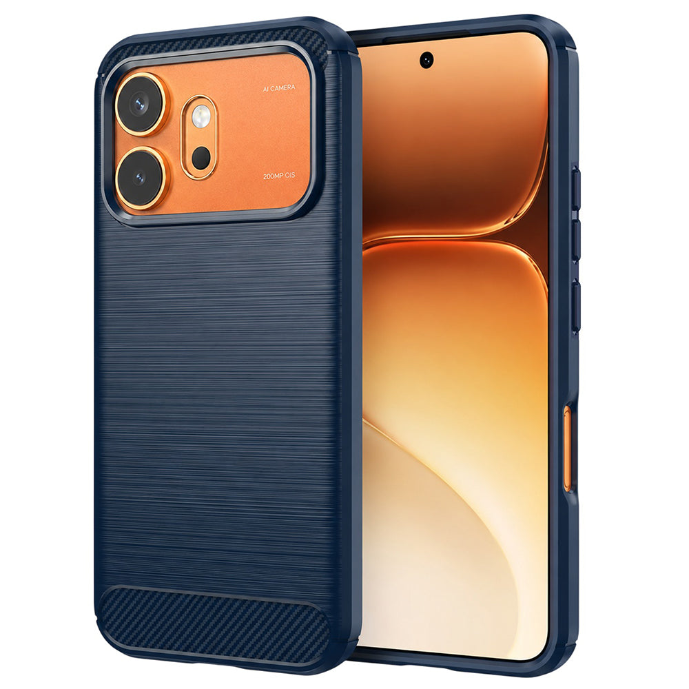 Hoes voor Honor 600 Pro / 600, Techsuit, Carbon, Blauw