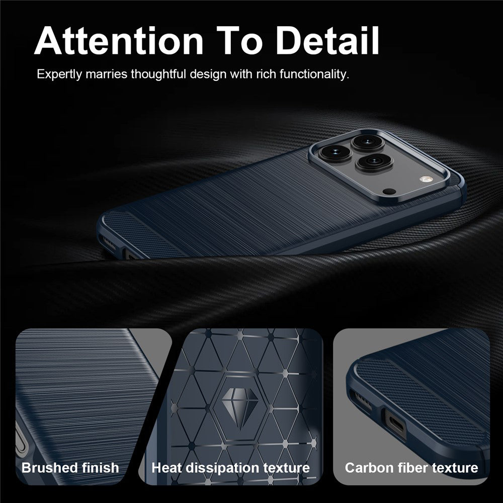 Hoes voor Honor 600 Pro / 600, Techsuit, Carbon, Blauw