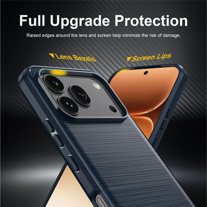 Hoes voor Honor 600 Pro / 600, Techsuit, Carbon, Blauw