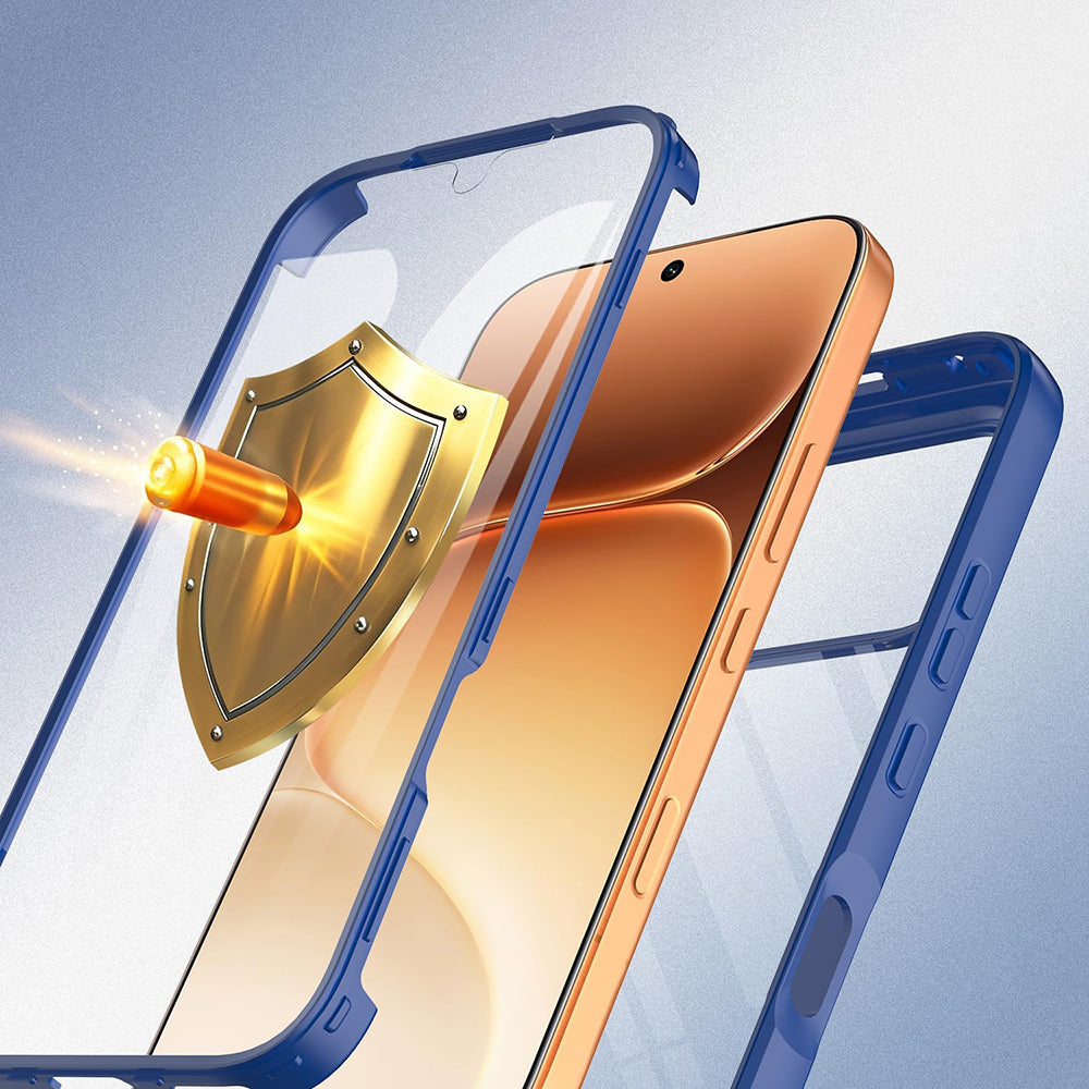 Hoes voor Honor 600 Pro / 600, Techsuit, ColorVerse 360, Blauw