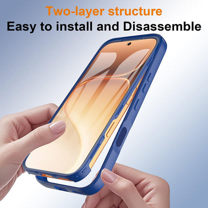 Hoes voor Honor 600 Pro / 600, Techsuit, ColorVerse 360, Blauw