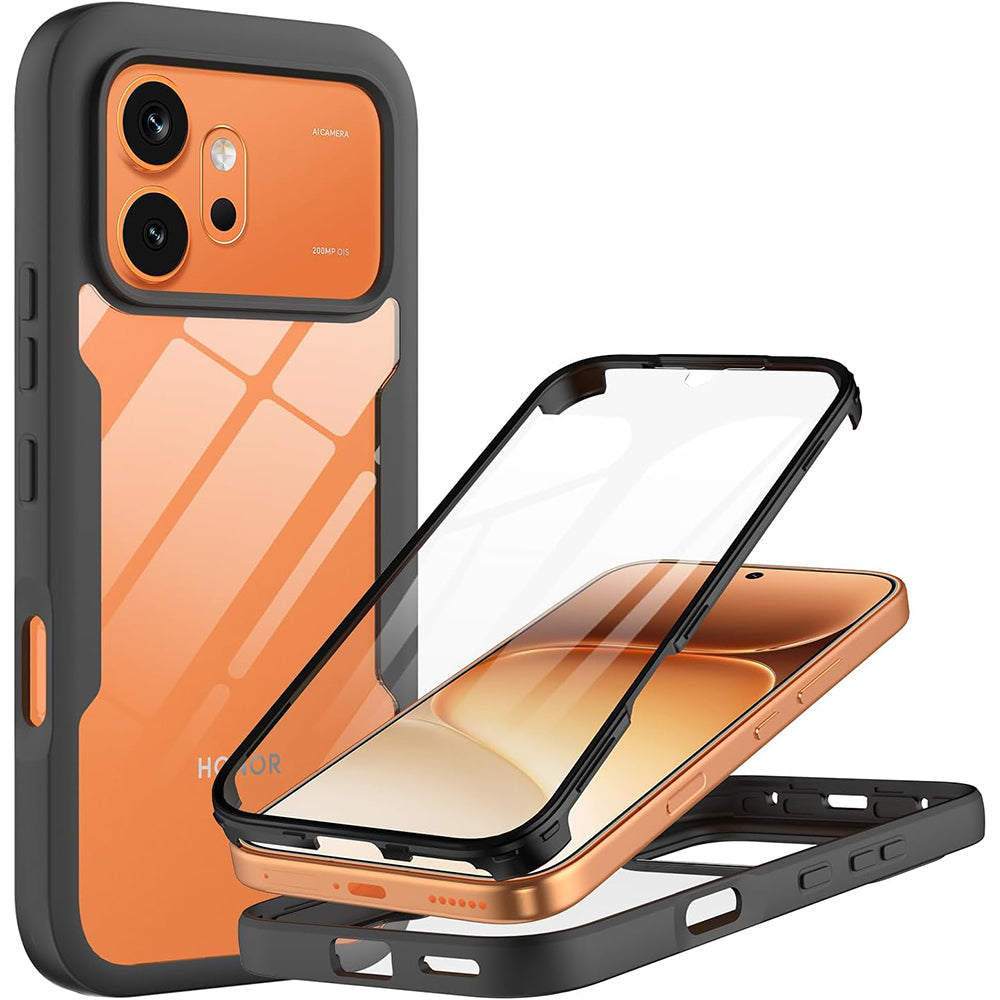 Hoes voor Honor 600 Pro / 600, Techsuit, ColorVerse 360, Zwart