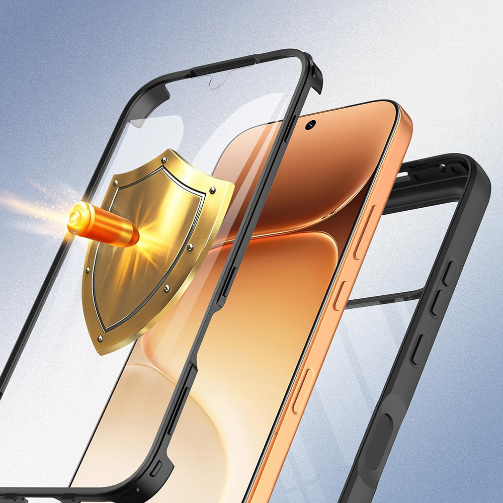 Hoes voor Honor 600 Pro / 600, Techsuit, ColorVerse 360, Zwart