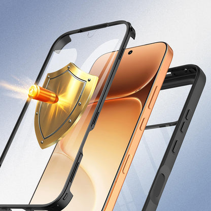 Hoes voor Honor 600 Pro / 600, Techsuit, ColorVerse 360, Zwart