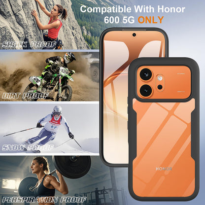 Hoes voor Honor 600 Pro / 600, Techsuit, ColorVerse 360, Zwart