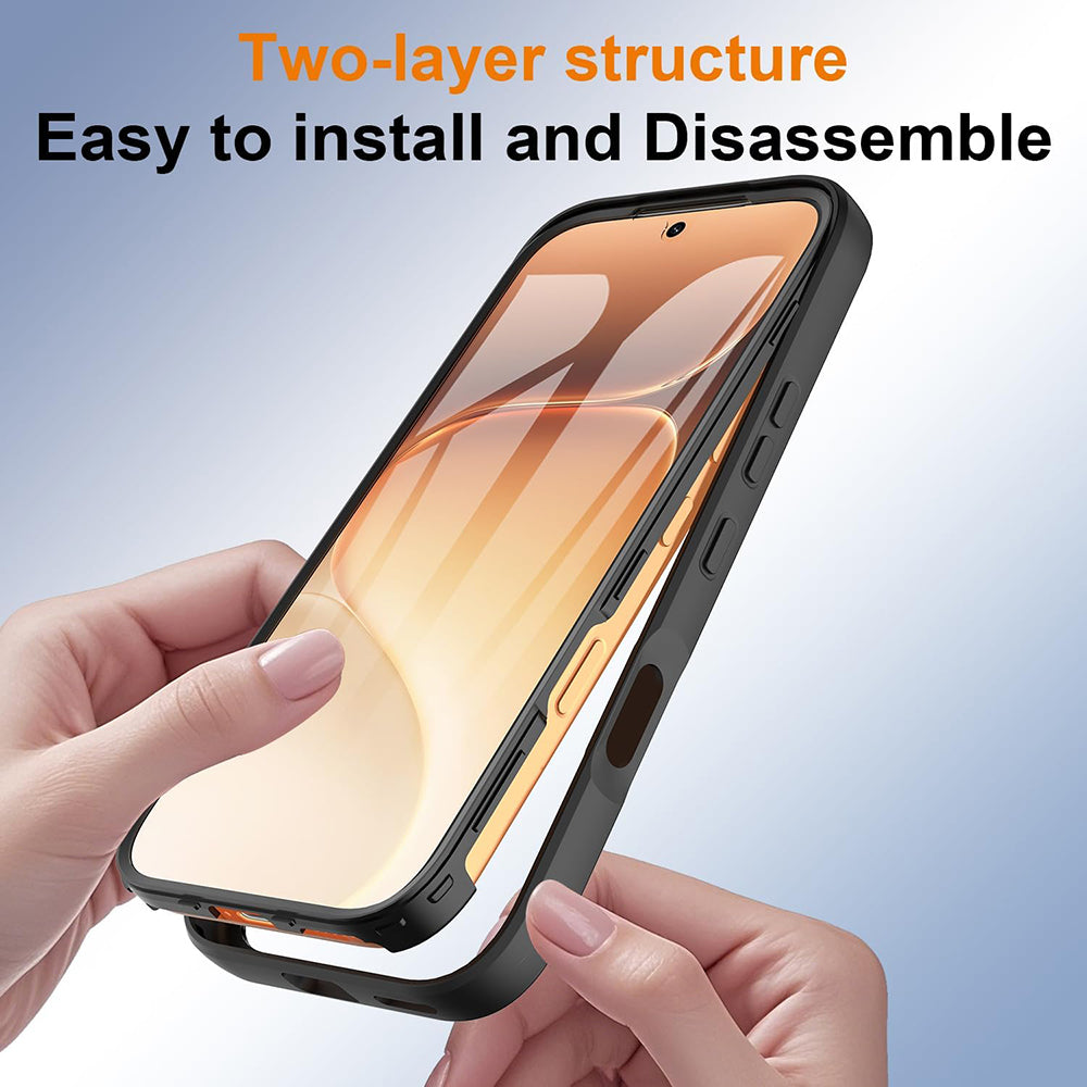 Hoes voor Honor 600 Pro / 600, Techsuit, ColorVerse 360, Zwart