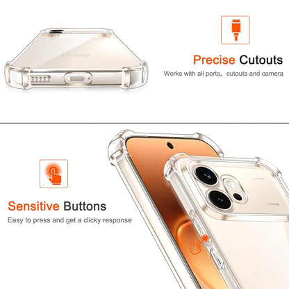 Hoes voor Honor 600 Pro, Techsuit, Shockproof Clear, Transparant