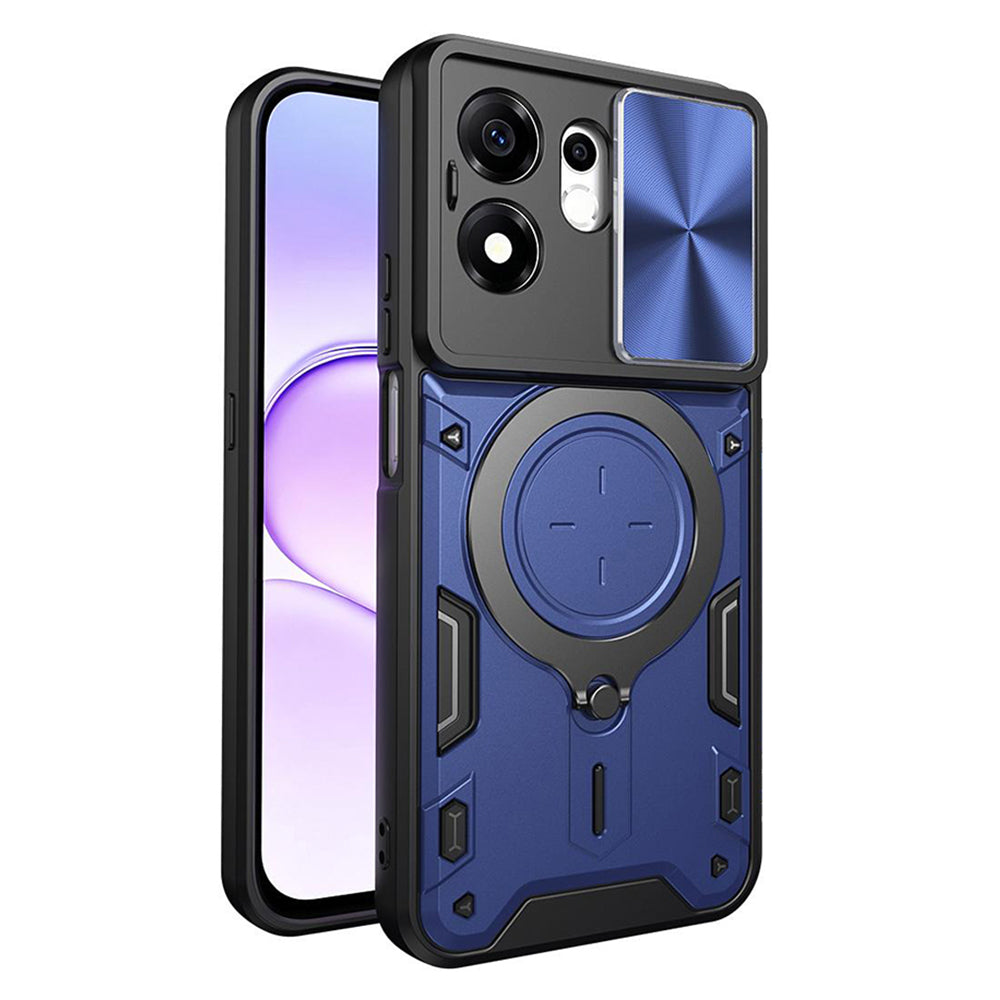 Hoes voor Honor 600 Smart, Techsuit, CamGuard Pro, Blauw