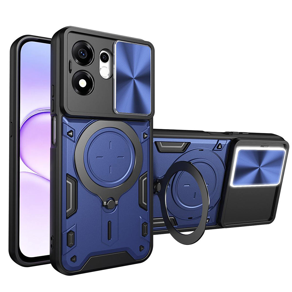 Hoes voor Honor 600 Smart, Techsuit, CamGuard Pro, Blauw
