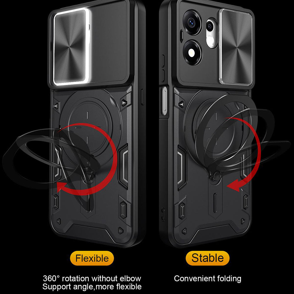 Hoes voor Honor 600 Smart, Techsuit, CamGuard Pro, Blauw