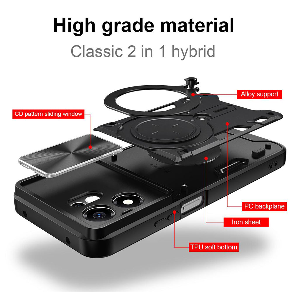 Hoes voor Honor 600 Smart, Techsuit, CamGuard Pro, Paars