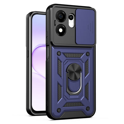 Hoes voor Honor 600 Smart, Techsuit, CamShield, Blauw