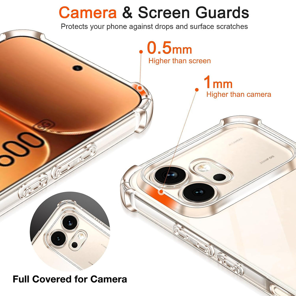 Hoes voor Honor 600, Techsuit, Schokbestendig Clear, Transparant