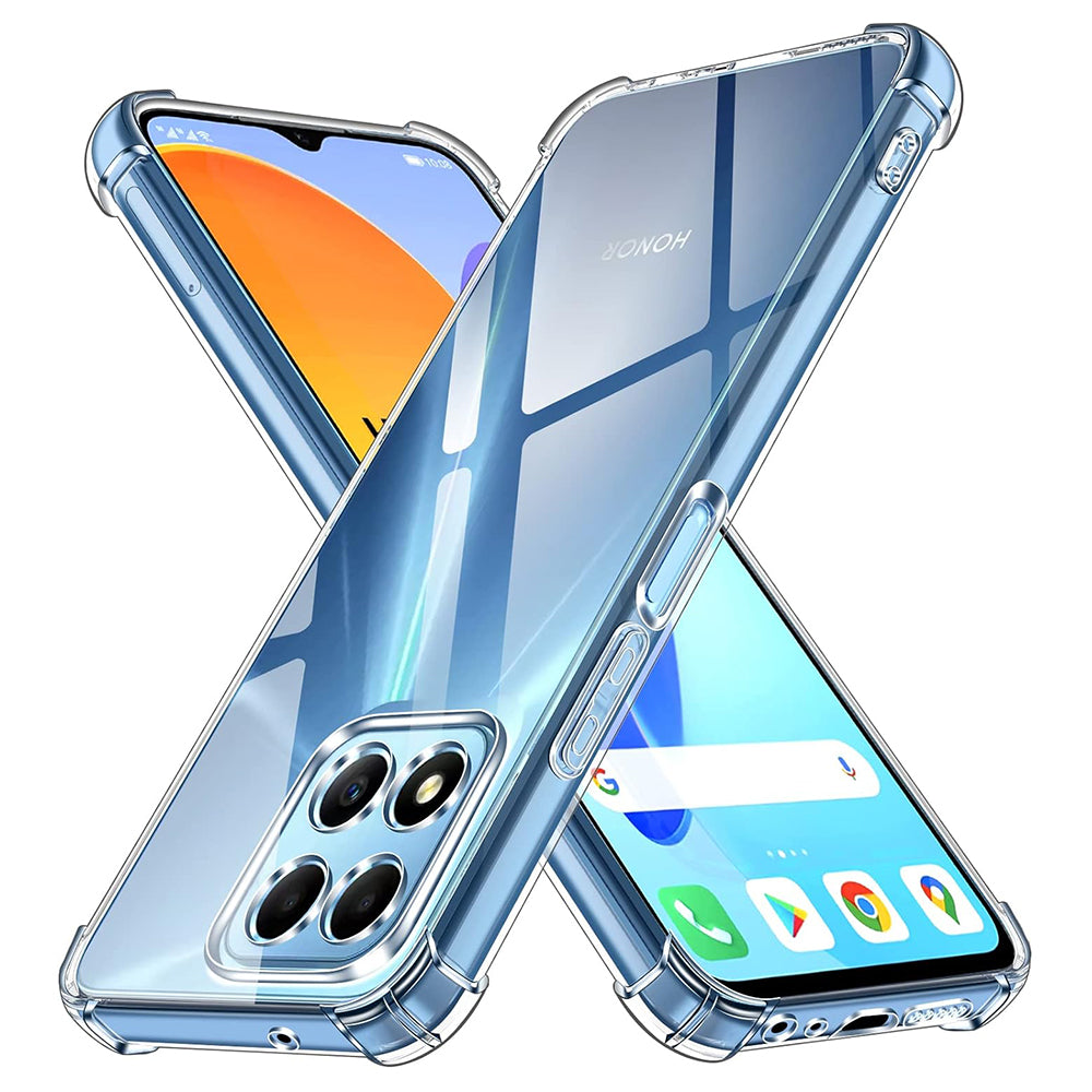 Hoes voor Honor 70 Lite / X6 / X8 5G, Techsuit, Schokbestendig Helder, Transparant