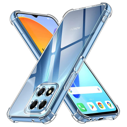 Hoes voor Honor 70 Lite / X6 / X8 5G, Techsuit, Schokbestendig Helder, Transparant