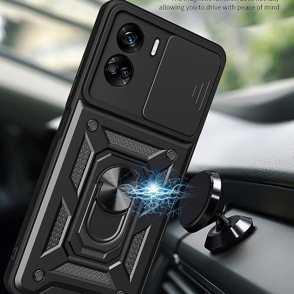 Hoes voor Honor 90 Lite, Techsuit, CamShield, Zwart