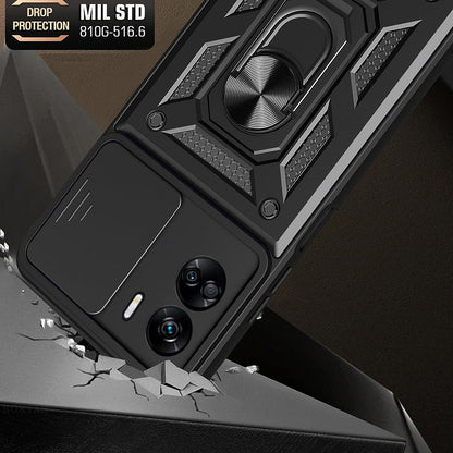 Hoes voor Honor 90 Lite, Techsuit, CamShield, Zwart
