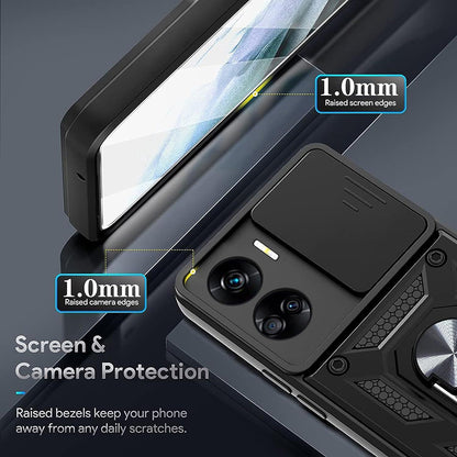 Hoes voor Honor 90 Lite, Techsuit, CamShield, Zwart
