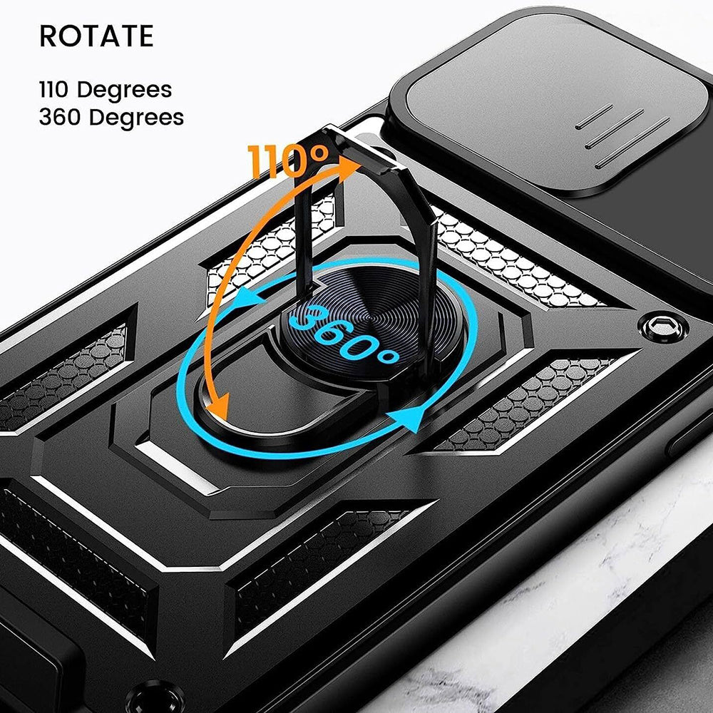 Hoes voor Honor 90 Lite, Techsuit, CamShield, Zwart