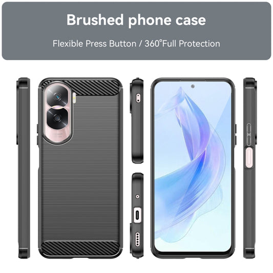 Hoes voor Honor 90 Lite, Techsuit, Carbon, Zwart