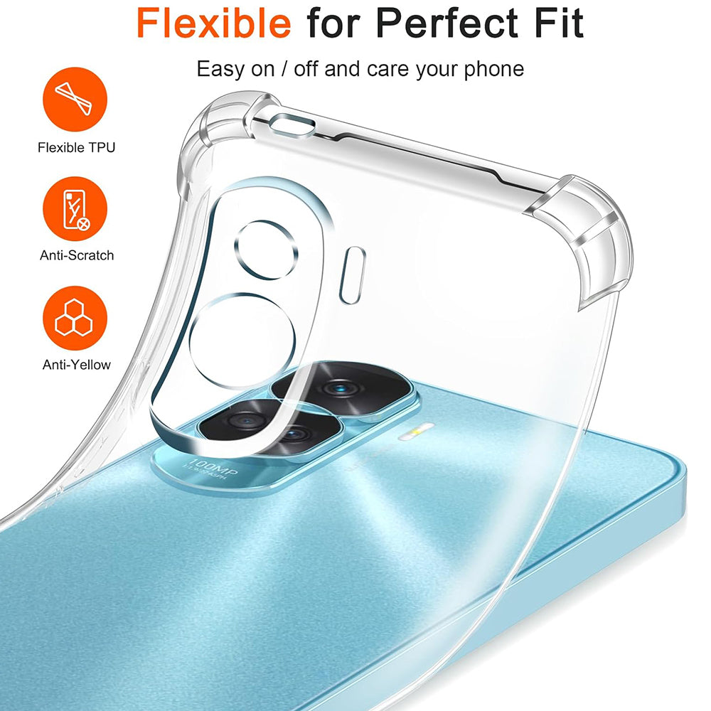 Hoes voor Honor 90 Lite, Techsuit, Shockproof Clear, Transparant