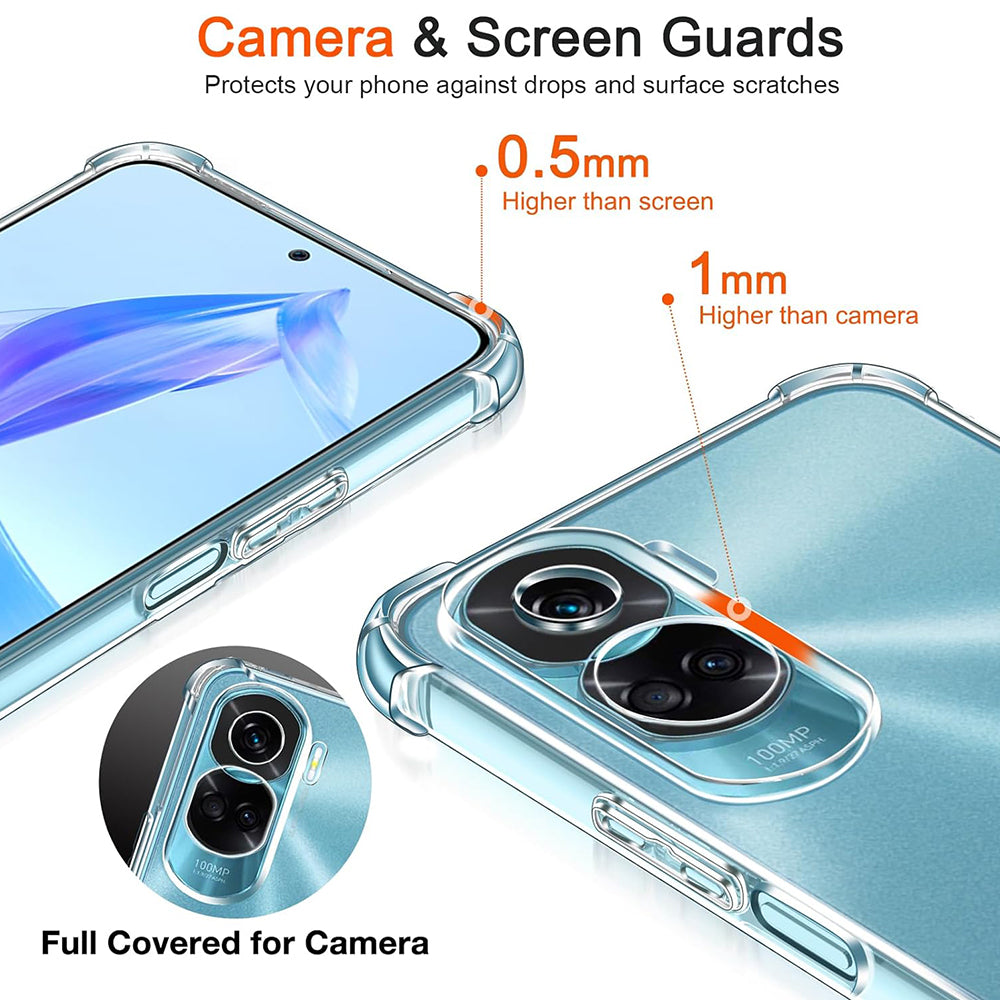 Hoes voor Honor 90 Lite, Techsuit, Shockproof Clear, Transparant